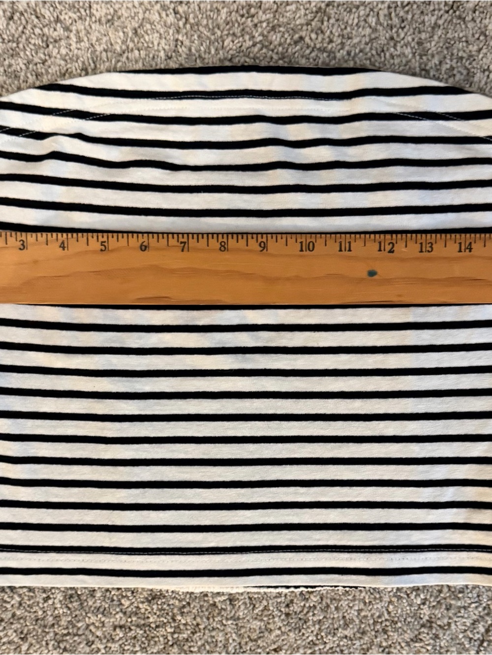 Free People Black and White Striped Mini Skirt